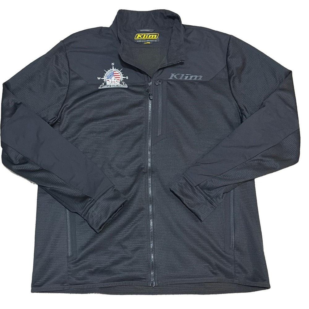KLIM Men's Alloy 'All American Heroes' XL Black Full Zip Fleece Jacket